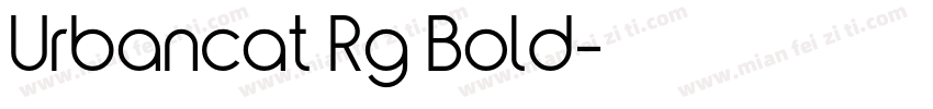 Urbancat Rg Bold字体转换